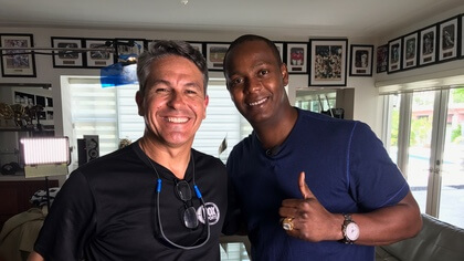 Mike Plante with Edgar Renteria